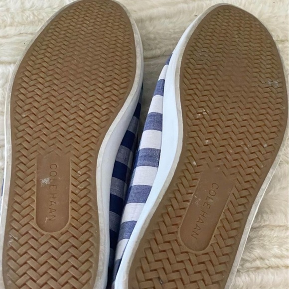 Cole Hahn Navy Plaid Loafers size 6.5 - Picture 2 of 6